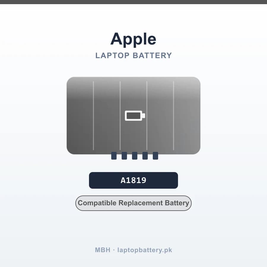 A1819 Laptop Battery for MacBook Pro 13-inch A1706 (Late 2016, Mid 2017, Touch Bar)