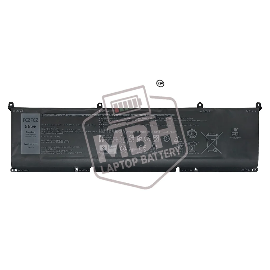 8FCTC 56Wh Laptop Battery for Dell Alienware m15 R3 R4 Ryzen Edition R5 G15 5515 XPS 15 9500 Precision 5550 Series
