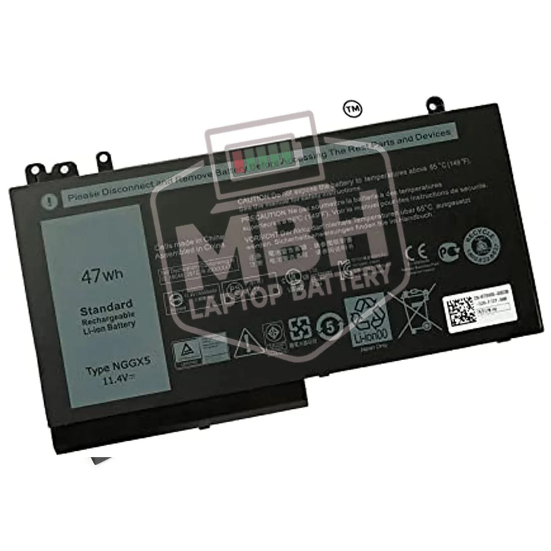 NGGX5 Laptop Battery for Dell Latitude E5270 E5470 E5570 Precision M3510 Series