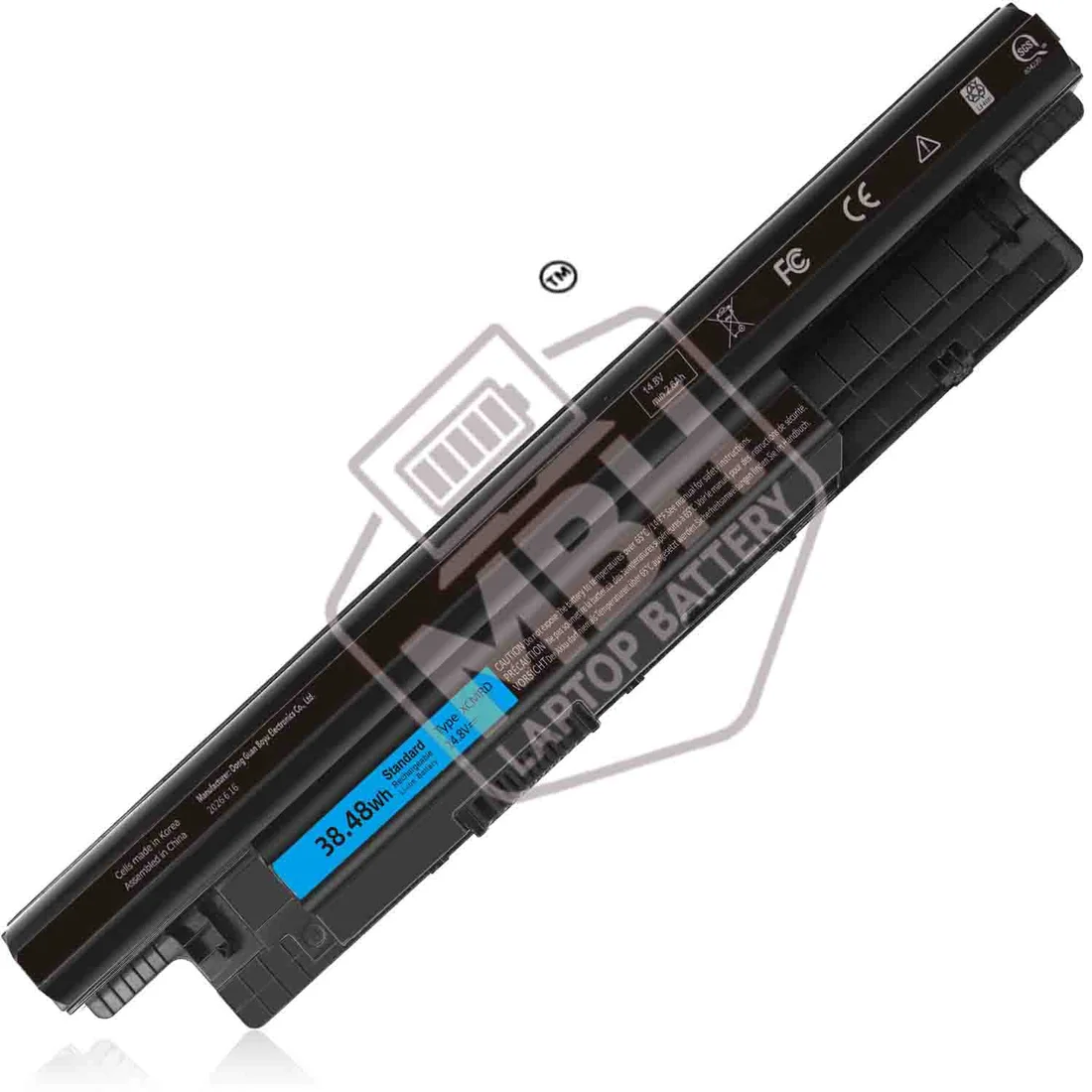 XCMRD Laptop Battery for Dell Inspiron 15 3521 3531 3537 3541 3542 15R 5521 5537 14 3421 17 3721 Latitude 3440 3540 Series [14.8V/40Wh]