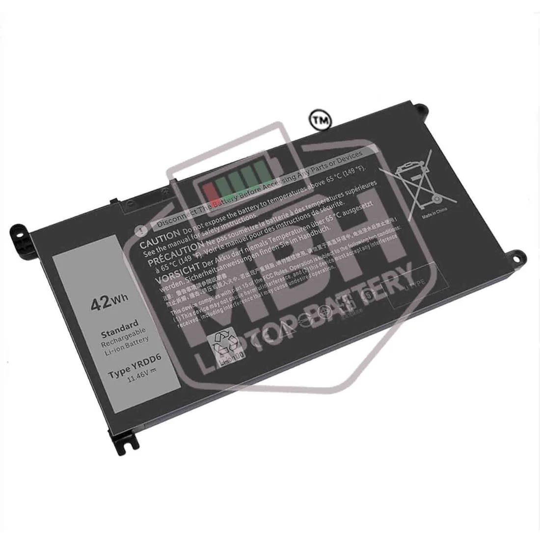 YRDD6 Laptop Battery for Dell Inspiron 5482 5485 5491 5591 5493 5593 3501 Vostro 5490 Series