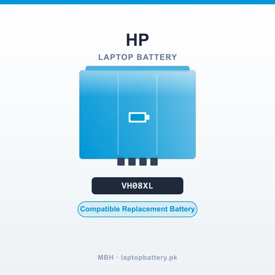 VH08XL 8-Cell Laptop Battery for HP EliteBook 8560W 8570W 8760W 8770W Mobile Workstation Series [14.8V]